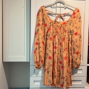 Orange flower dress